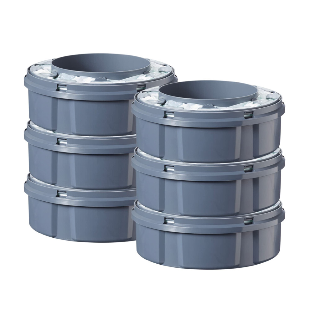 Tommee Tippee Twist and Click Advanced Nappy Disposal Sangenic Tec Refills, Pack of 6 - (Compatible with Sangenic Tec, Twist and Click Bins)-image-OPC-PGY6KBQ-NEW