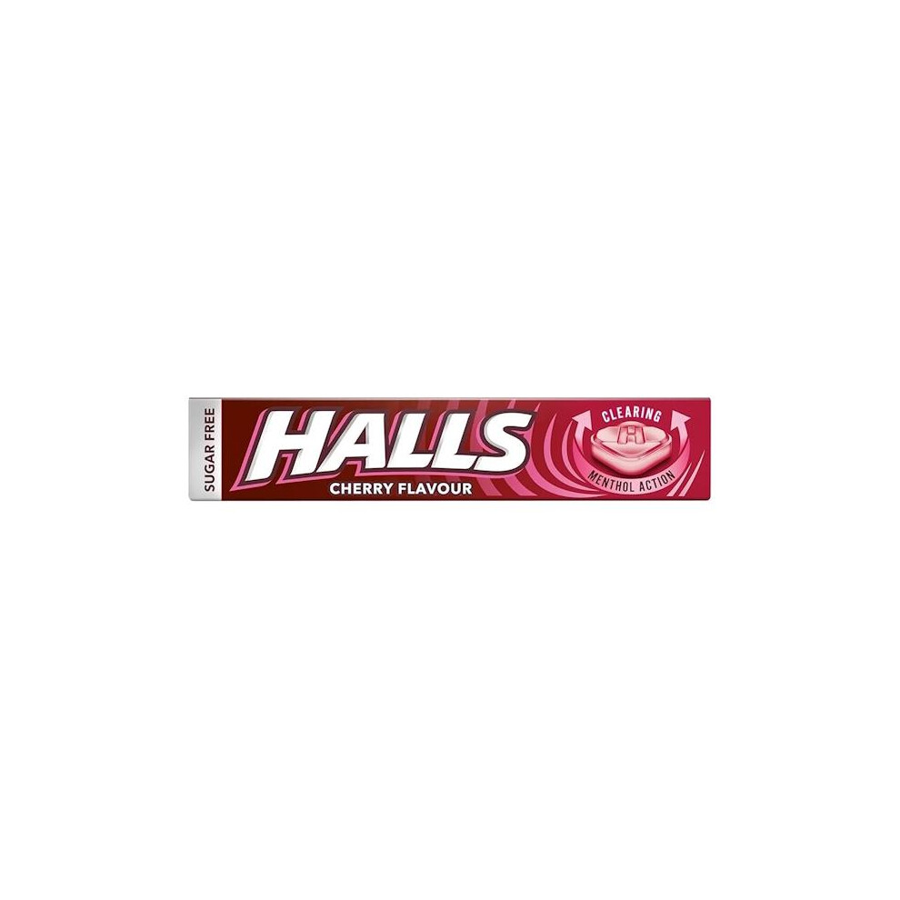 Halls 12 X Sugar Free Cherry Flavour 32G