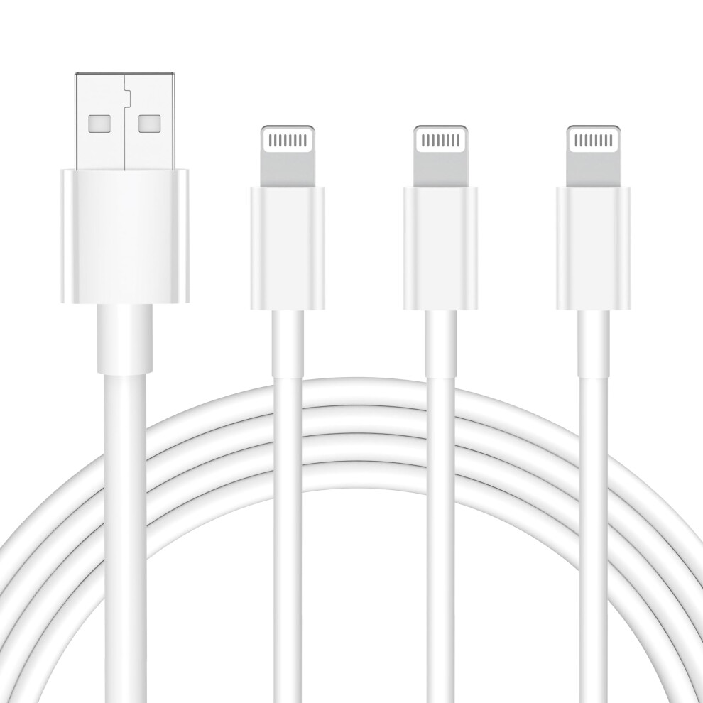 3Pack For Lightning To Usb Cable, For Iphone Charger Cable 1M Mfi Certified Lead, Fast Charging Cables For Apple Iphone 5051219911071