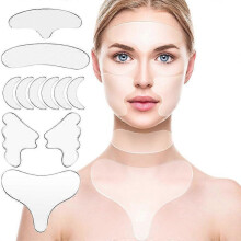 (11pcs) 1pc//11Pcs/16pcs  Reusable Silicone Patches Anti Rimpel Pads Silicone Wrinkle Removal Sticker Face Forehead Neck Eye Sticker Skin Care