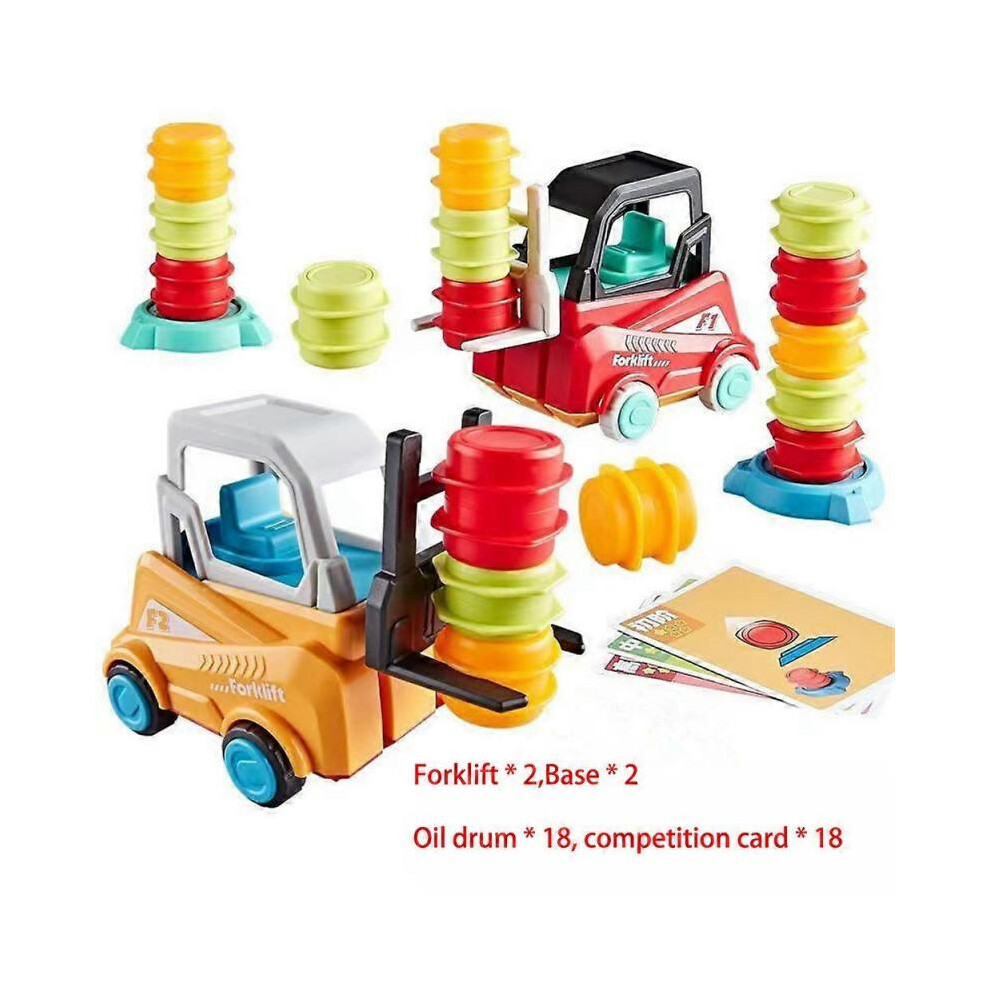 (No bell) Crazy Forklift Educational Toys Training Ability Respond Toys Interactive Games Suit Early Educational Parent Child Matching Toy