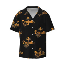 (Don Julio 1942 Tequila_5346) Men's Hawaiian Shirts Cuban Collar Vintage Bowling Short Sleeve Button Down Beach Shirt Casual Summer Vacation Wear Retro Tee