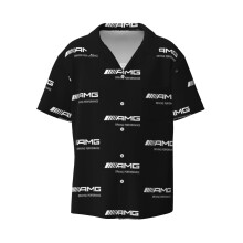 (New AMG Designs_14393) Men's Hawaiian Shirts Cuban Collar Vintage Bowling Short Sleeve Button Down Beach Shirt Casual Summer Vacation Wear Retro Tee