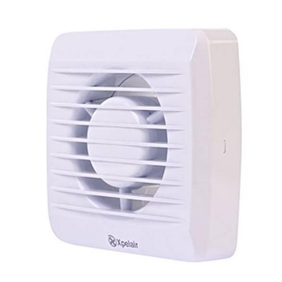 Xpelair VX100T Square Extractor Fan with Timer for Bathroom WC 4" 100mm - White