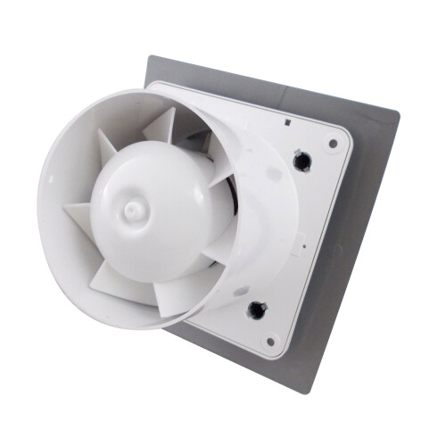 Bathroom Extractor Fan 100mm4" EI-100H with Humidity Smooth Chrome Finish Panel 2