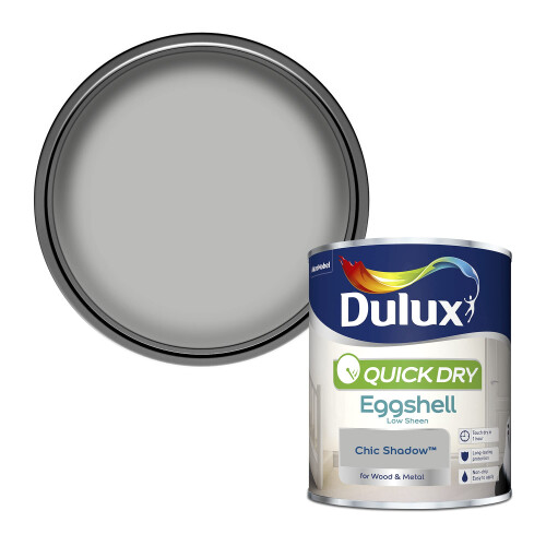Dulux Dulux 5358157 Quick Dry Eggshell Paint, Chic Shadow, 750 ml