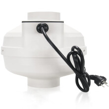 MIDCVFRUN 4 inch 260 CFM Radon Mitigation System Inline Duct Fan, IP67 Waterproof Electric Exhaust Fan for Indoor Outdoor, Energy Efficient Duct Fan