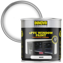 INNOV8 COATINGS UPVC WINDOW PAINT - DIY - NO PRIMER OR TOP COAT - 750 ml - Professional Standard - Fast Drying - WHITE - Windows, Doors,