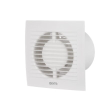 EUROPLAST Extractor Fan - Extractor fan Kitchen, Bathroom, Garage Axial Ventilation fan - Wall Mounted Fan - Square Fan (White, ? 100mm)