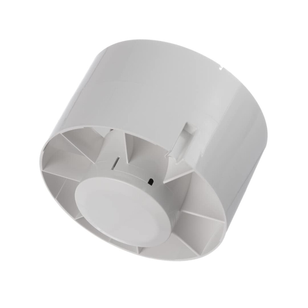 Europlast ? 125Mm | 5 Inch Round Pipe Fan - Bathroom Fan - Duct Fan - Plastic - White 4750492006580