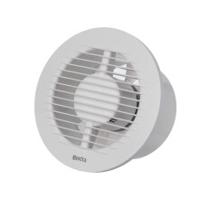 EUROPLAST ? 125mm Bathroom Extractor Fan with Timer Round Front - 5 inch Extractor fan Bathroom - White Extractor Fan kitchen, garage, bathroom -