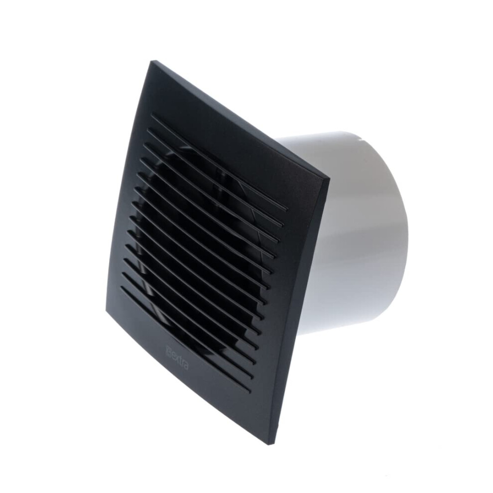Europlast Anthracite Diameter 100Mm Bathroom Extractor Fan With Timer - 4 Inch Extractor Fan Bathroom - Extractor Fan - Axial Ventilation Fan - Wall