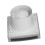 EUROPLAST Diameter 100mm Light Switch Activation Bathroom Extractor Fan - 4 inch Silver Extractor Fan with a front panel - Extractor fan Kitchen, 4