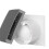 EUROPLAST Diameter 100mm Light Switch Activation Bathroom Extractor Fan - 4 inch Silver Extractor Fan with a front panel - Extractor fan Kitchen, 5