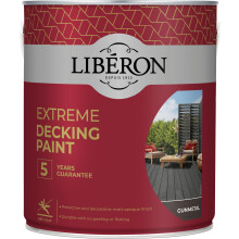 Homecare Essentials Liberon Extreme Decking Paint 2.5 Litre Protective and decorative matt opaque finish. Durable with no peeling or flaking (Gun
