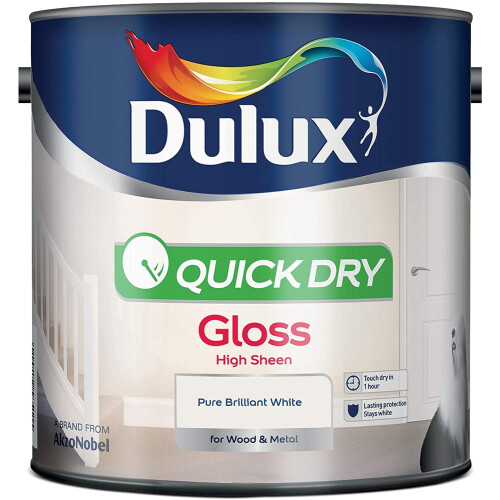 Dulux Dulux Quick Dry Gloss Pure Brilliant White 2.5L [Misc.]