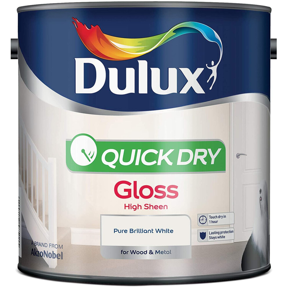 Dulux Quick Dry Gloss Pure Brilliant 2.5L [Misc.] White