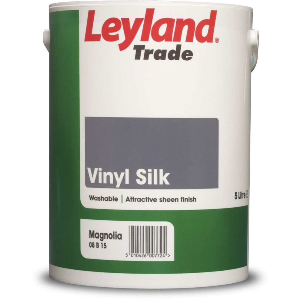 Leyland Trade 264863 Vinyl Silk Emulsion Paint - Magnolia 5L 5010426007724