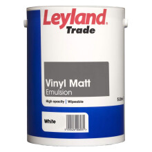 Leyland Trade Vinyl Matt Emulsion Paint - White 5L