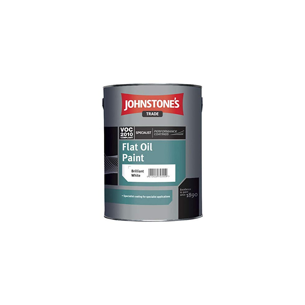 2.5 LTR JOHNSTONE'S FLAT OIL PAINT WHITE