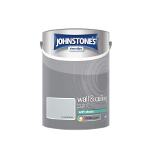 Johnstone's - Wall and Ceiling Paint Soft Sheen - Interior Paint - Satin Finish - Suitable for Interior Walls and Ceilings - Frosted Silver - 5 L