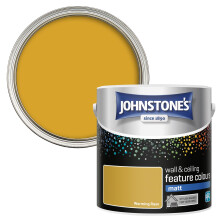 Johnstone's Feature Colours Paint, Warming Rays, Matt Finish, 35m2 Coverage per Tin, 2.5L