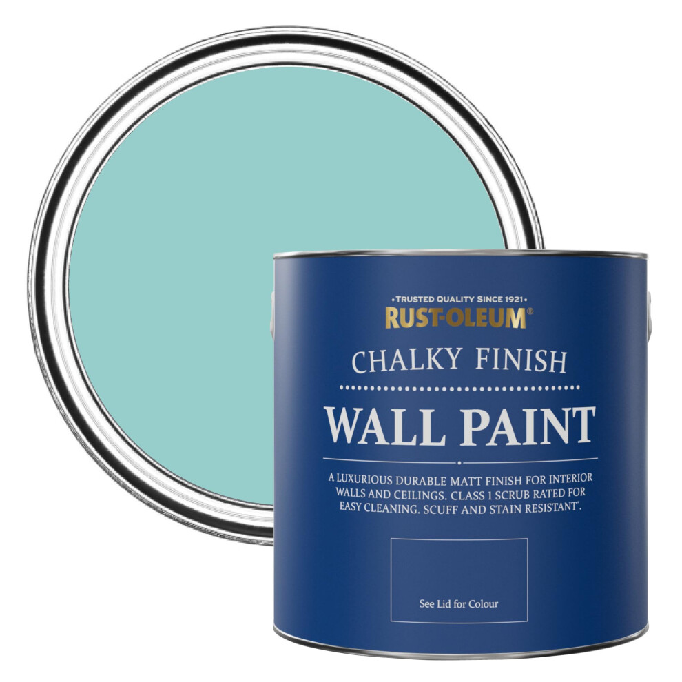 Rust-Oleum Matt Emulsion Wall Paint - Teal 2.5L Blue