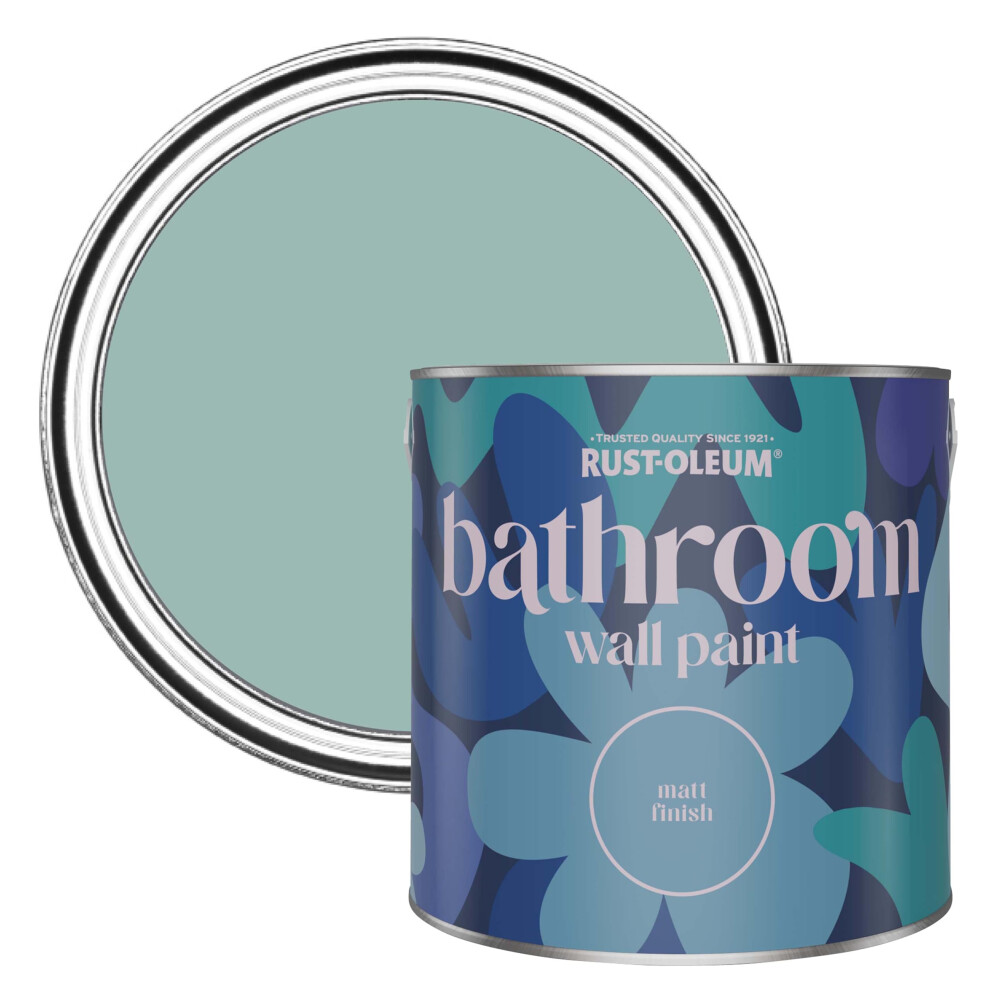 Rust-Oleum Water-Resistant Bathroom Wall & Ceiling Paint - Coastal 2.5L Blue