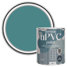 Rust-Oleum Green uPVC Door and Window Paint in Matt Finish - Peacock Suit 750ml
