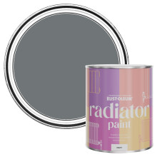 Rust-Oleum Dark Grey Heat Resistant Radiator Paint in Matt Finish - Slate 750ml (SHDRCT1192)