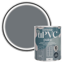 Rust-Oleum Grey uPVC Door and Window Paint in Matt Finish - Marine Grey 750ml
