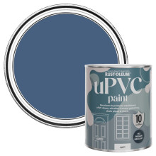 Rust-Oleum Blue uPVC Door and Window Paint in Matt Finish - Ink Blue 750ml