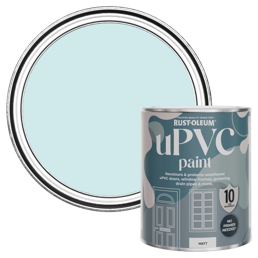Rust-Oleum Blue Upvc Door And Window Paint In Matt Finish - Duck Egg 750Ml