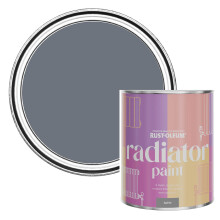 Rust-Oleum Grey Heat Resistant Radiator Paint in Satin Finish - Marine Grey 750ml