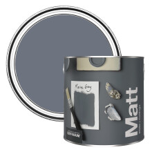Rust-Oleum Colours Matt Emulsion Wall and Ceiling Paint - Marine Grey 2.5L