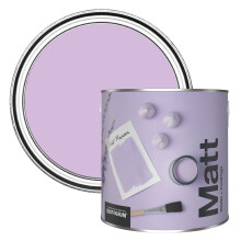 Rust-Oleum Colours Matt Emulsion Wall and Ceiling Paint - Violet Macaroon 2.5L