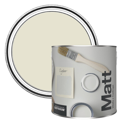 Rust-Oleum Rust-Oleum Colours Matt Emulsion Wall and Ceiling Paint - Oyster 2.5L