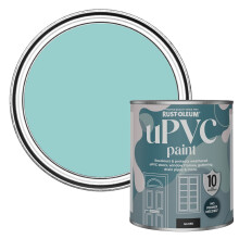 Rust-Oleum Blue uPVC Door and Window Paint In Gloss Finish - Teal 750ml