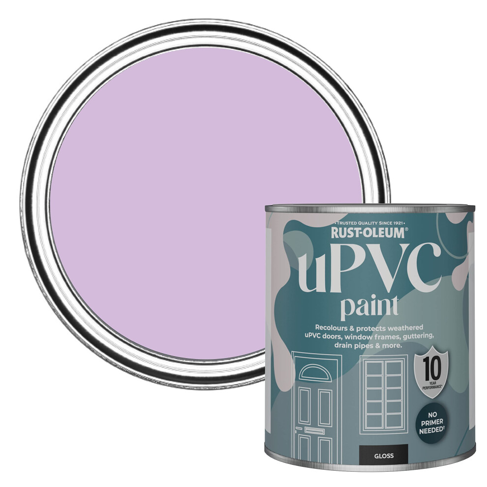Rust-Oleum Purple uPVC Door and Window Paint In Gloss Finish - Violet Macaroon 750ml
