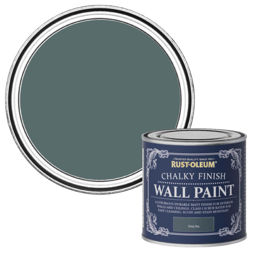 Rust-Oleum Rust-Oleum Chalky Wall Paint Deep Sea 125ml