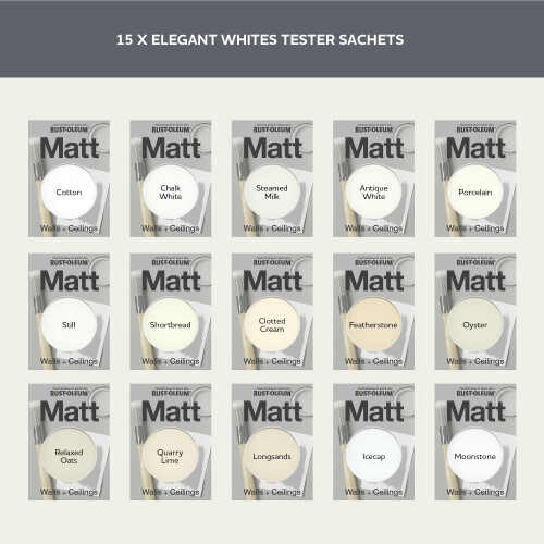 Rust-Oleum Rust-Oleum Wall Paint in Matt Finish - Elegant Whites Tester Box 1