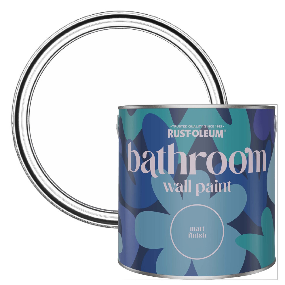 Rust-Oleum Water-Resistant Bathroom Wall & Ceiling Paint - Cotton (White) 2.5L White