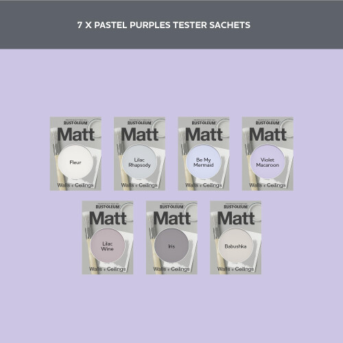 Rust-Oleum Rust-Oleum Wall Paint in Matt Finish - Pastel Purples Tester Box 1