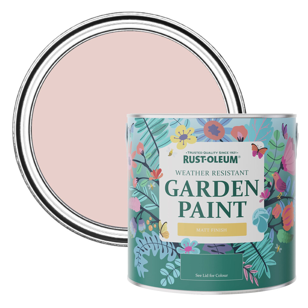 Rust-Oleum Mould-Resistant Garden Paint In Matt Finish - Champagne 2.5L Pink