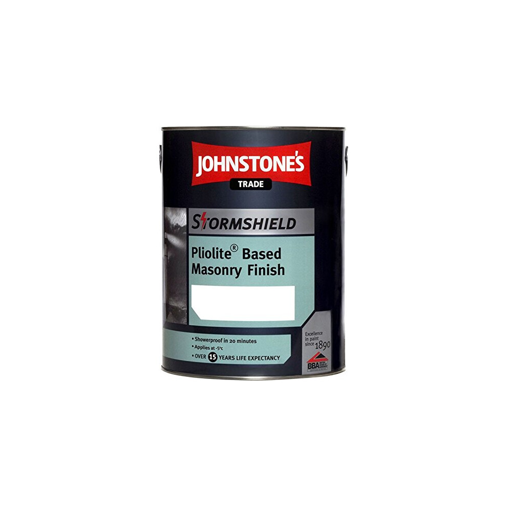 Johnstone's Trade 5 Litre Stormshield Smooth Masonry Brilliant White