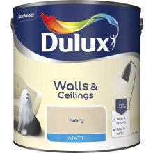 Dulux Paints 2.5 Litre Ready Mixed Matt Ivory