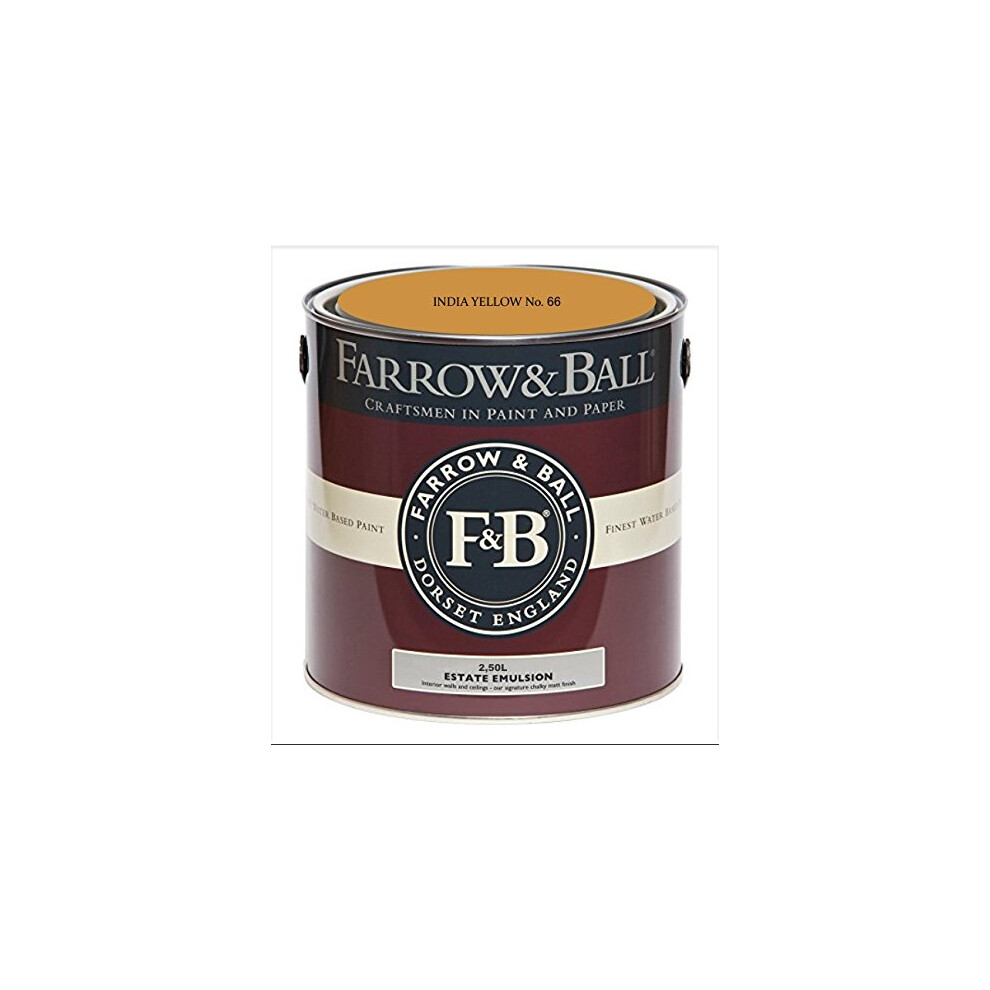 Farrow & Ball India Yellow 2.5 L Estate Emulsion No. 66 - Image 5