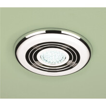 HIB 32700 Cyclone Chrome Showerlight with LED Cool White Lamp & High Power Inline Fan