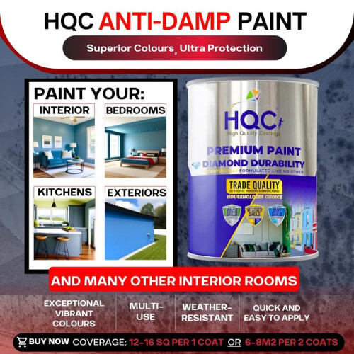 HQC Anti Damp Paint 5L White 1