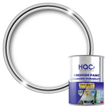 HQC Anti-Damp Stain Block Matt Paint | Waterproof Sealant | Damp Proof Membrane for Bathroom | Block Wall Paint 2.5L Brilliant White